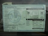 2011 Volkswagen Jetta TDI SportWagen Window Sticker