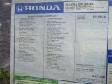 2011 Honda CR-V EX Window Sticker