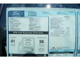 2011 Ford Fusion Hybrid Window Sticker