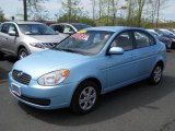 2010 Ice Blue Hyundai Accent GLS 4 Door #49629910