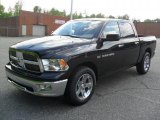 2011 Brilliant Black Crystal Pearl Dodge Ram 1500 SLT Crew Cab #49650925