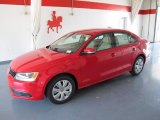 2011 Tornado Red Volkswagen Jetta SE Sedan #49656972