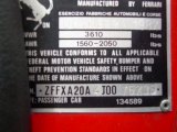 1988 Ferrari 328 GTS Info Tag