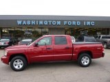 2008 Inferno Red Crystal Pearl Dodge Dakota SLT Crew Cab 4x4 #49657197