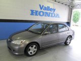 2004 Magnesium Metallic Honda Civic EX Sedan #49657007