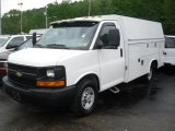 2008 Chevrolet Express Cutaway 3500 Commercial Utility Van Front 3/4 View