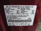2003 F150 Color Code for Burgundy Red Metallic - Color Code: FX