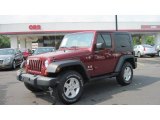 2009 Red Rock Crystal Pearl Coat Jeep Wrangler X 4x4 #49695219
