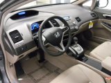 2010 Honda Civic Hybrid Sedan Beige Interior