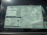 2011 Toyota Sequoia Limited Window Sticker
