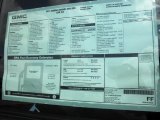 2011 GMC Sierra 2500HD SLE Regular Cab 4x4 Window Sticker