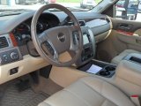 2010 GMC Sierra 3500HD SLT Crew Cab 4x4 Dually Very Dark Cashmere/Light Cashmere Interior