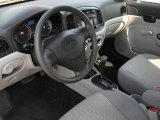 2011 Hyundai Accent GLS 4 Door Gray Interior