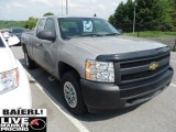 2008 Silver Birch Metallic Chevrolet Silverado 1500 Work Truck Extended Cab 4x4 #49798946