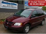 2001 Dark Garnet Red Pearlcoat Dodge Caravan SE #49799177