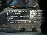 2008 9-5 Color Code for Jet Black Metallic - Color Code: 298