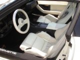 1988 Chevrolet Corvette Coupe White Interior