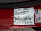 2010 MKZ Color Code for Sangria Red Metallic - Color Code: JV