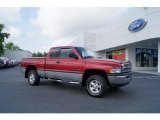 1999 Metallic Red Dodge Ram 1500 SLT Extended Cab 4x4 #49904973