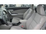 2012 Honda Civic EX-L Coupe Gray Interior