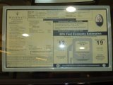 2011 Maserati Quattroporte S Window Sticker