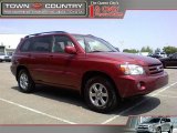 2007 Salsa Red Pearl Toyota Highlander V6 4WD #49950558