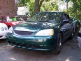 2002 Clover Green Metallic Honda Civic LX Sedan #49950535