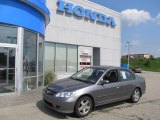 2004 Magnesium Metallic Honda Civic EX Sedan #49992039