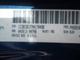 2010 Sebring Color Code for Deep Water Blue Pearl - Color Code: PBS