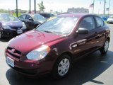 2007 Wine Red Hyundai Accent GS Coupe #49992350