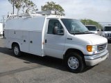 2004 Oxford White Ford E Series Cutaway E350 Commercial Utility Truck #49991953