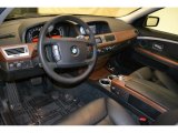 2008 BMW 7 Series 750i Sedan Black Interior