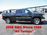 2008 Onyx Black GMC Sierra 1500 SLE Extended Cab 4x4 #49992537