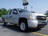 2011 Sheer Silver Metallic Chevrolet Silverado 1500 LS Extended Cab #49992225