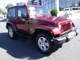 2010 Red Rock Crystal Pearl Jeep Wrangler Sahara 4x4 #50037588