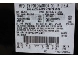 2003 B-Series Truck Color Code for Mystic Black - Color Code: UA