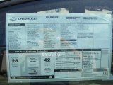 2011 Chevrolet Cruze ECO Window Sticker