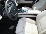 2012 BMW 7 Series 750Li Sedan Oyster/Black Interior
