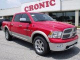 2011 Flame Red Dodge Ram 1500 Laramie Crew Cab 4x4 #50085742