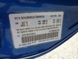 2005 PT Cruiser Color Code for Electric Blue Pearl - Color Code: PB5