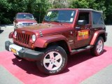 2009 Red Rock Crystal Pearl Coat Jeep Wrangler Sahara 4x4 #50150959