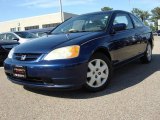 2002 Eternal Blue Pearl Honda Civic EX Coupe #50150824