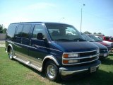2000 Indigo Blue Metallic Chevrolet Express G1500 Passenger Conversion Van #50151130