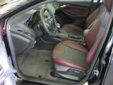 2012 Ford Focus SE Sport 5-Door Tuscany Red Leather Interior