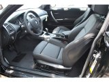 2012 BMW 1 Series 135i Coupe Black Interior
