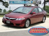 2010 Tango Red Pearl Honda Civic EX Sedan #50191626