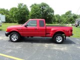 Bright Red Ford Ranger in 2004