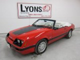 1986 Bright Red Ford Mustang GT Convertible #50230602