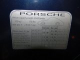 1999 Porsche 911 Carrera Coupe Info Tag