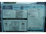 2011 Ford Ranger XLT SuperCab Window Sticker
